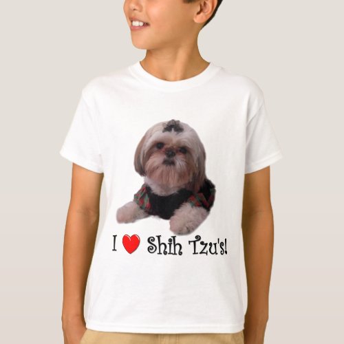 I Love Shih Tzu T_Shirt