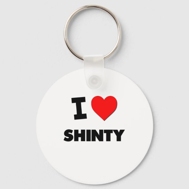 I Love Shinty Keychain (Front)