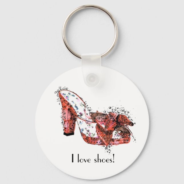 I love shoes! keychain (Front)