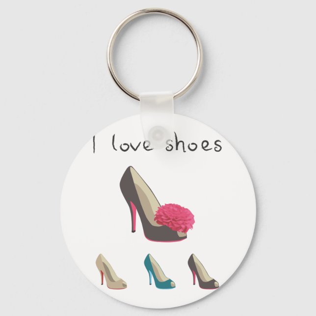 I love shoes keychain (Front)