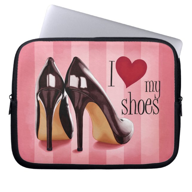 I love shoes laptop sleeve (Front)