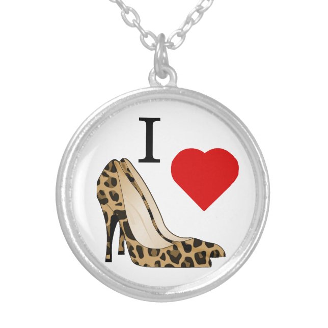 I Love Shoes Necklace (Front)