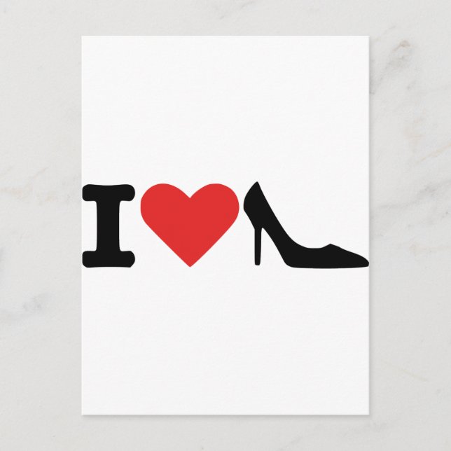 I love shoes postcard (Front)