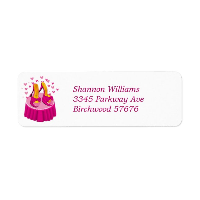 I Love Shoes Return Address Label (Front)