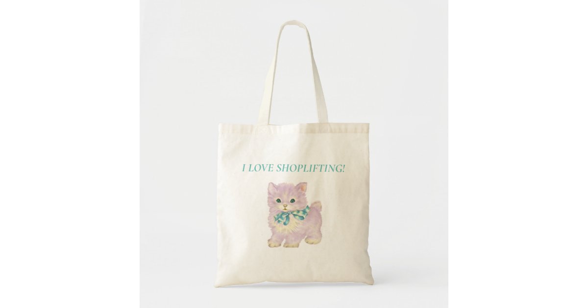 Eco-Friendly Kissing-Cat Designer Casual Tote Bag For Women On