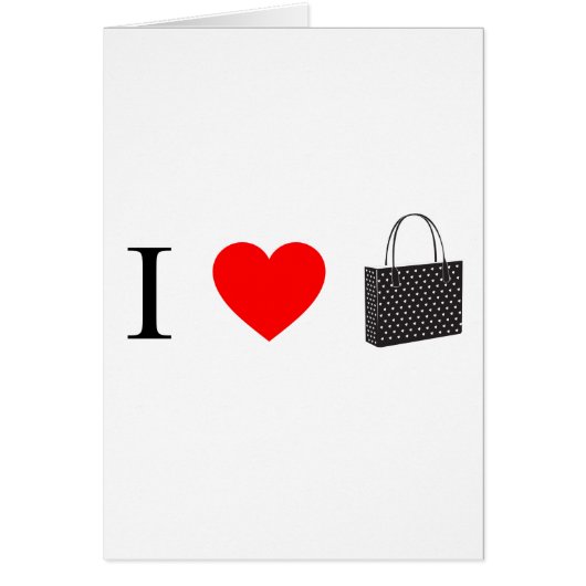 I Love Shopping Cards (Front)