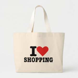 I love shopping large tote bag