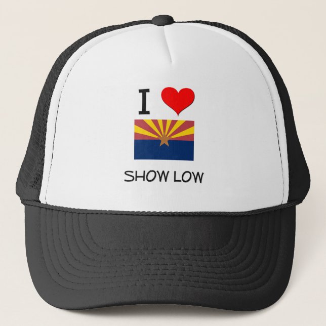 I Love SHOW LOW Arizona Trucker Hat (Front)
