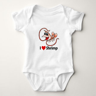 I Love Shrimp Baby Bodysuit