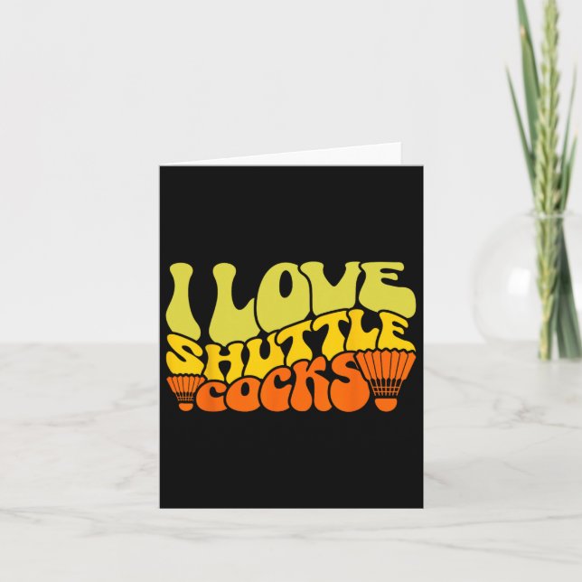 I Love Shuttle S 4  Card (Front)