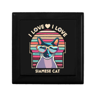 I love Siamese cat Gift Box