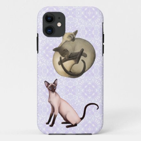I Love Siamese Cats Iphone Case