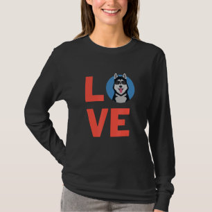 I Love Siberian Husky Dog Puppy Pet Owner And Anim T-Shirt