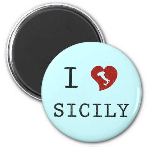 I Love Sicily Magnet