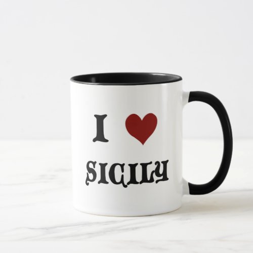 I Love Sicily Mug