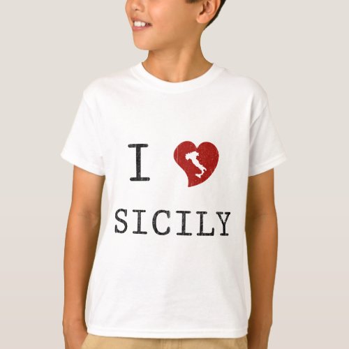 I Love Sicily T_Shirt