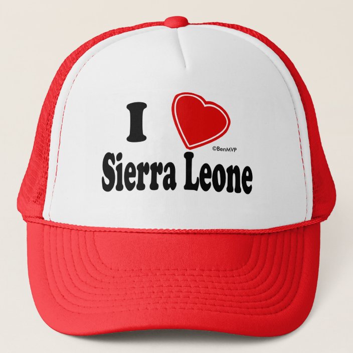 I Love Sierra Leone Hat