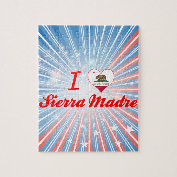 I Love Sierra Madre, California Puzzle