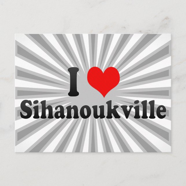 I Love Sihanoukville, Cambodia Postcard (Front)