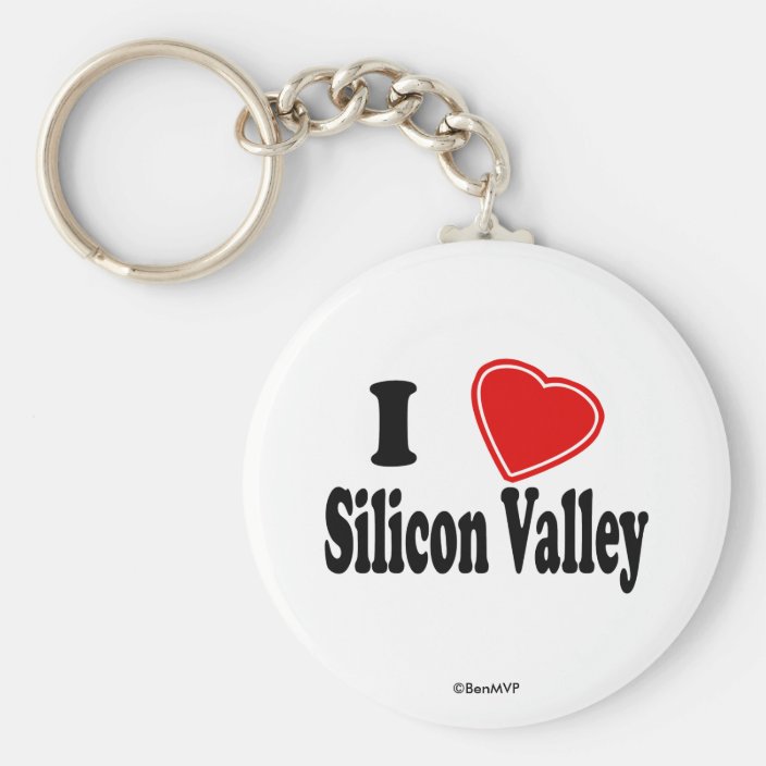 I Love Silicon Valley Key Chain
