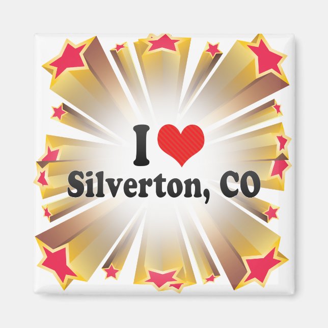 I Love Silverton, CO Magnet (Front)