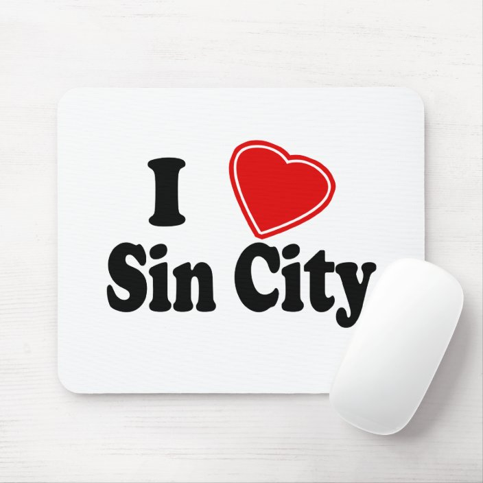 I Love Sin City Mouse Pad