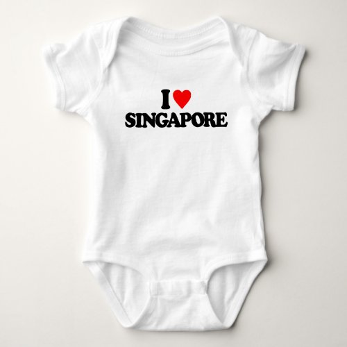 I LOVE SINGAPORE BABY BODYSUIT