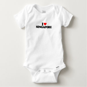 I Love Singapore Baby Clothes Apparel Zazzle