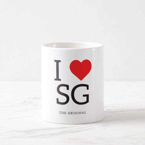 I Love Singapore  I Heart SG Mug