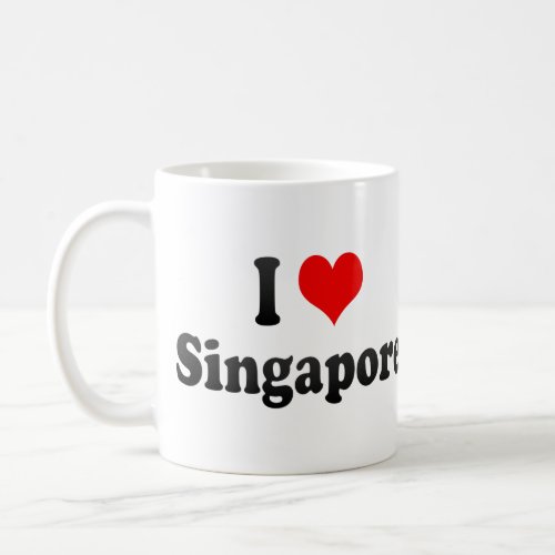 I Love Singapore Singapore Coffee Mug