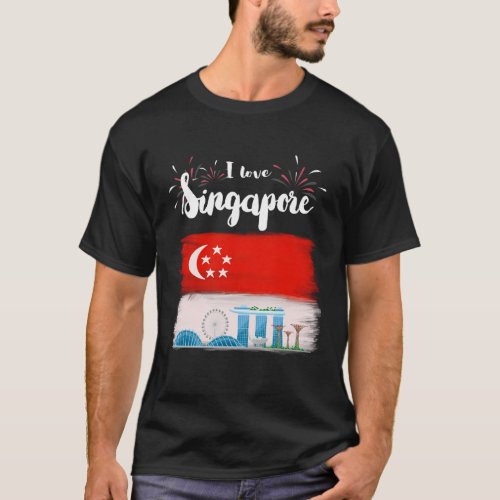 I Love Singapore  T_Shirt