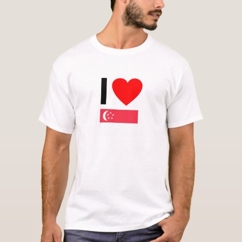 i love singapore T_Shirt