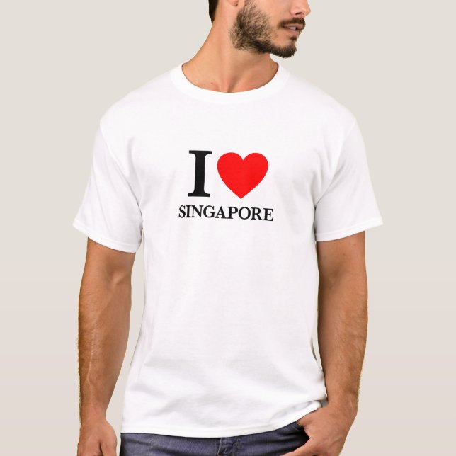 I Love Singapore T-Shirt (Front)
