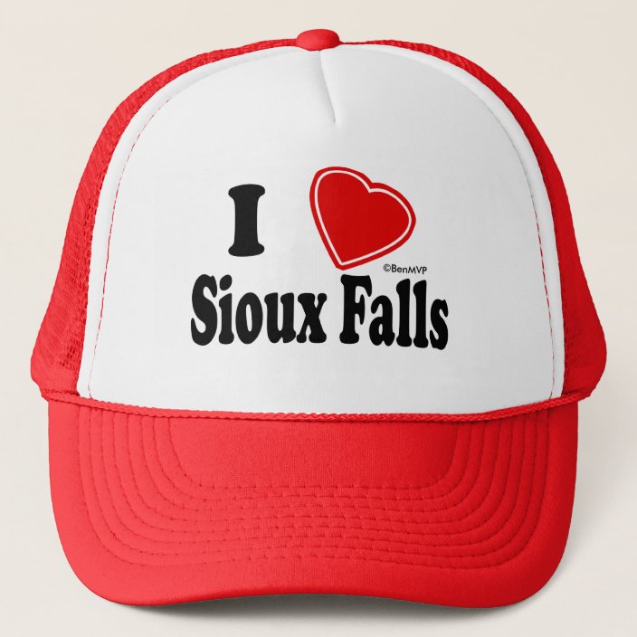 I Love Sioux Falls Mesh Hat