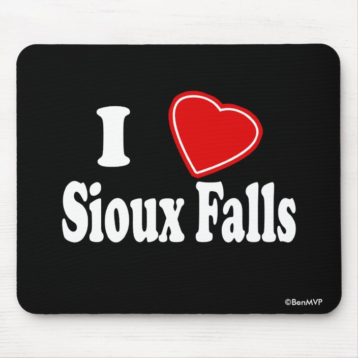 I Love Sioux Falls Mousepad