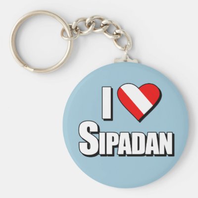 I Love Sipadan Diving Keychain