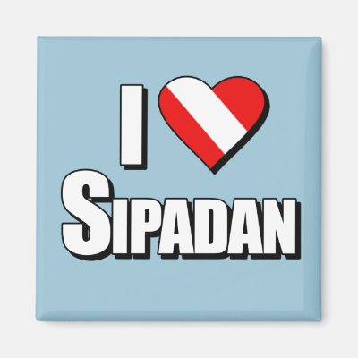 I Love Sipadan Diving Magnet