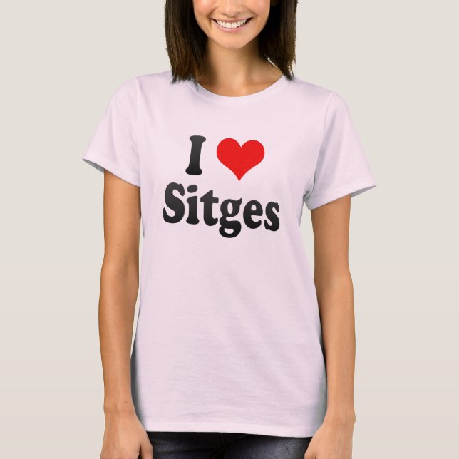 I Love Sitges, Spain. Me Encanta Sitges, Spain T-Shirt (Front)