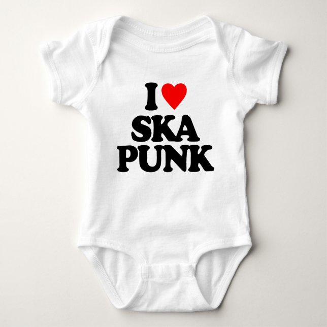 I LOVE SKA PUNK BABY BODYSUIT (Front)