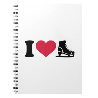 I love skate speed figure skating notebook
