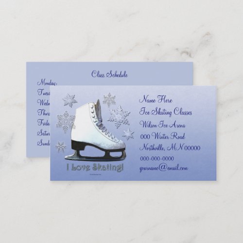 I Love Skating Business Card