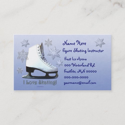 I Love Skating Business Card