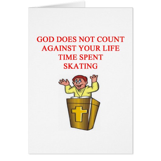 I love skating cards (Front)
