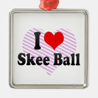 I love Skee Ball Metal Ornament