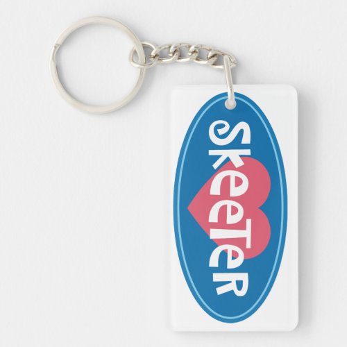 I Love Skeeter Keychain
