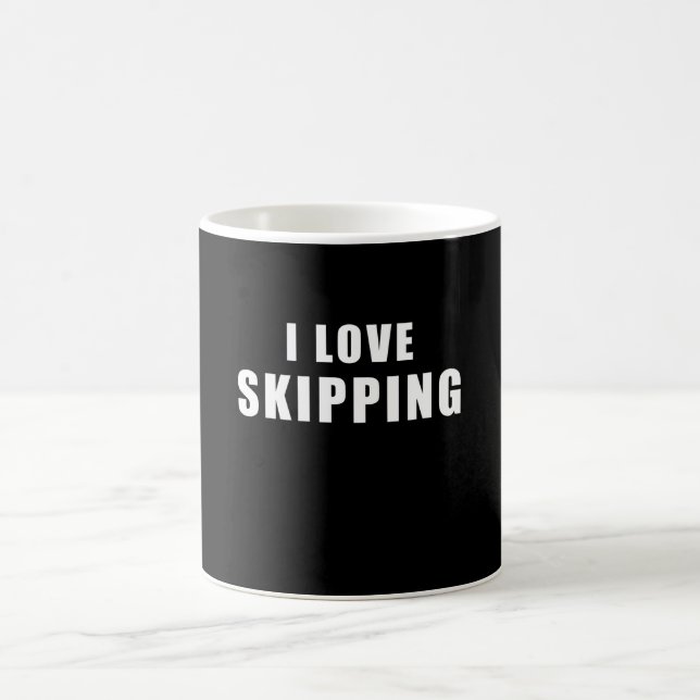 I love Skipping - rope Gift Coffee Mug (Center)