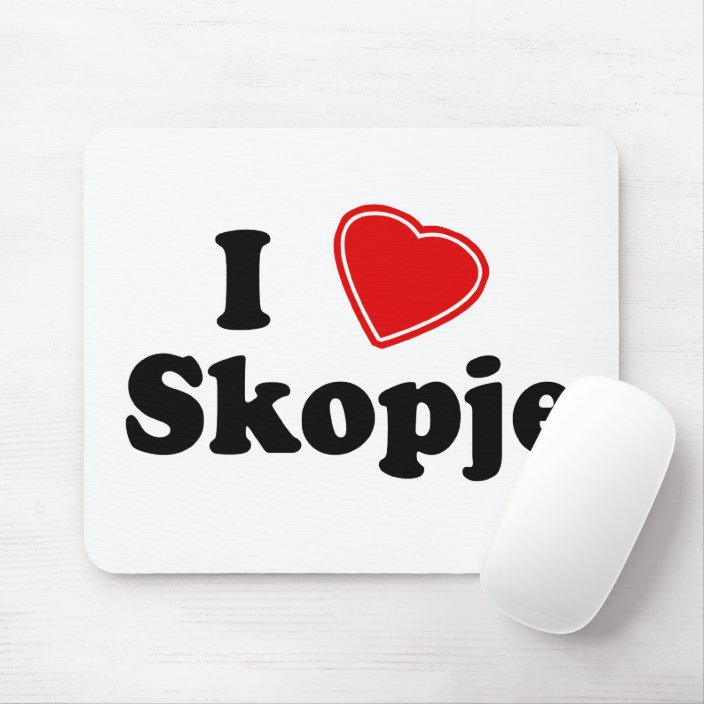 I Love Skopje Mouse Pad
