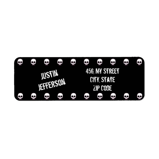 I Love Skulls Label (Front)