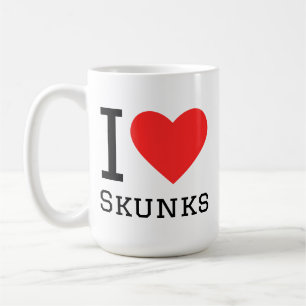 I love skunk  coffee mug