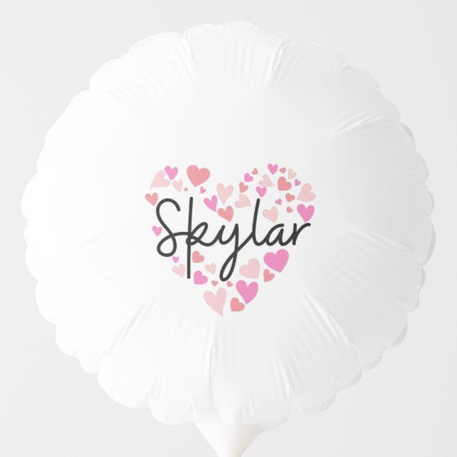 I love Skylar Balloon (Front)